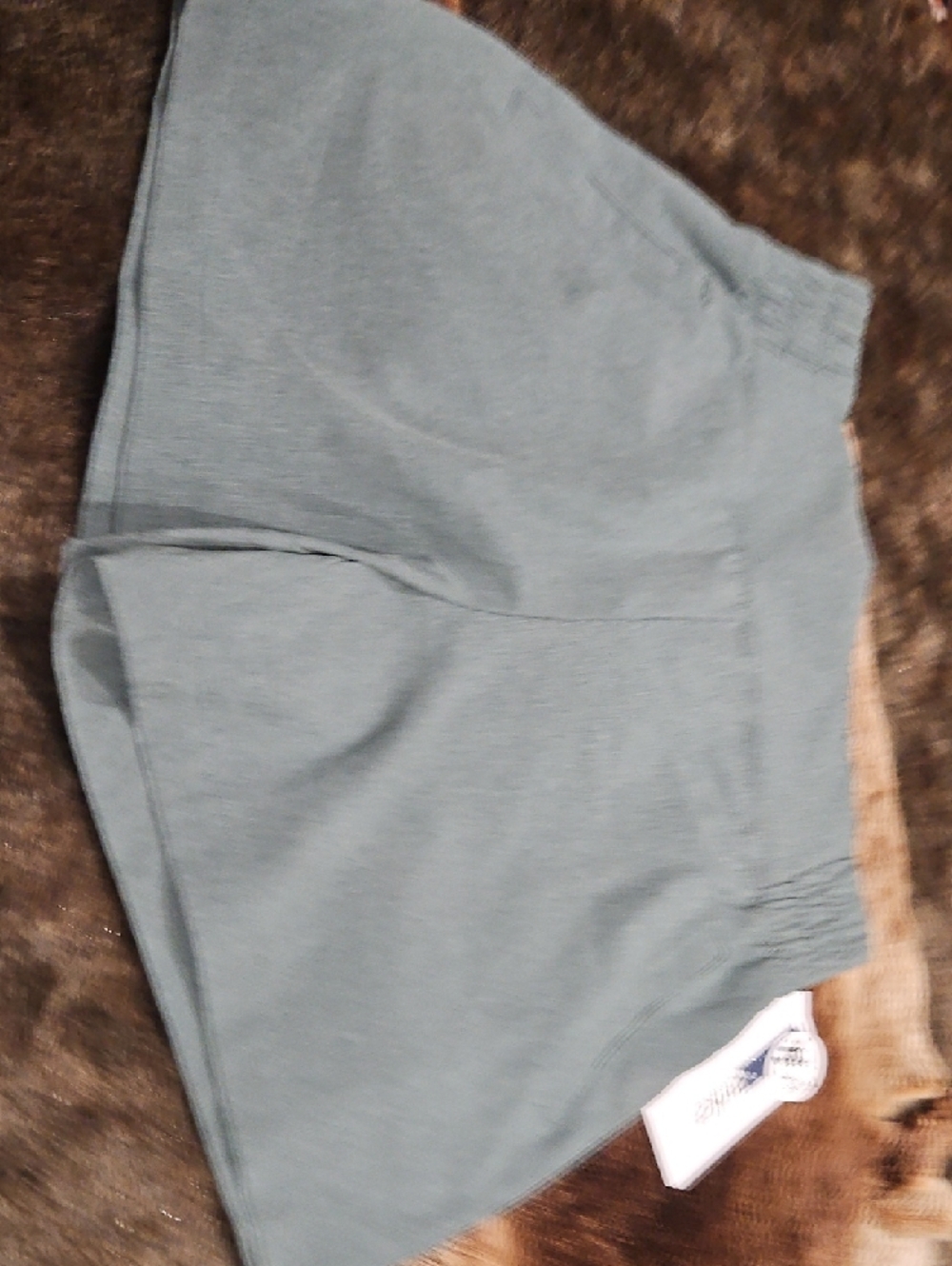 Marika Sage Green High-Waist Elastic Corduroy Shorts - Picture 4 of 6